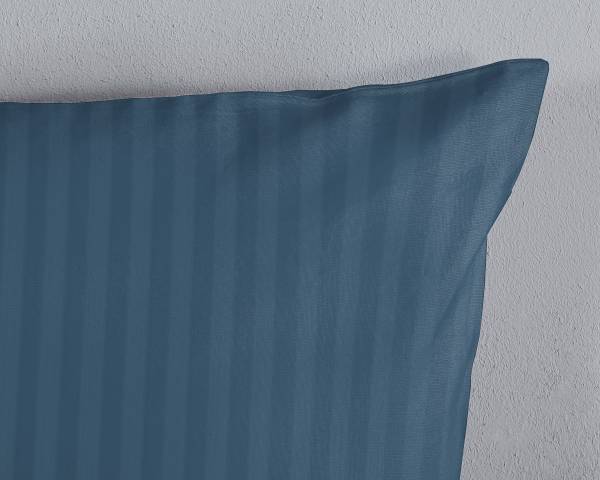 Kissenbezug Hotel Sevilla Satin - Jeansblau - 70 x 60 cm