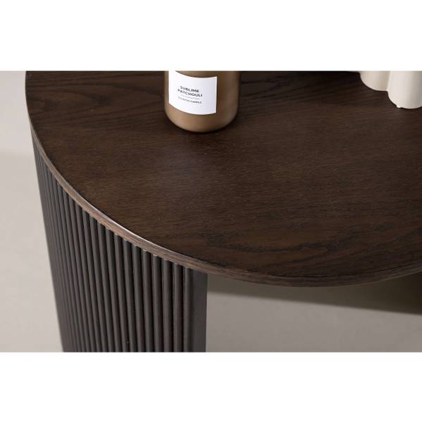 Furnierter Couchtisch Bristol Esche Dunkel