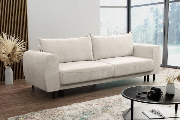 Divano letto Telli Ciniglia Relana: argenteo