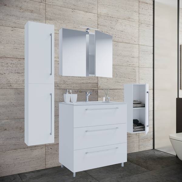 Badset Schubo 4-teilig 80 cm SPS Weiß