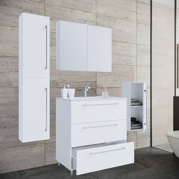Badset Schubo 4-teilig 80 cm SPS Weiß