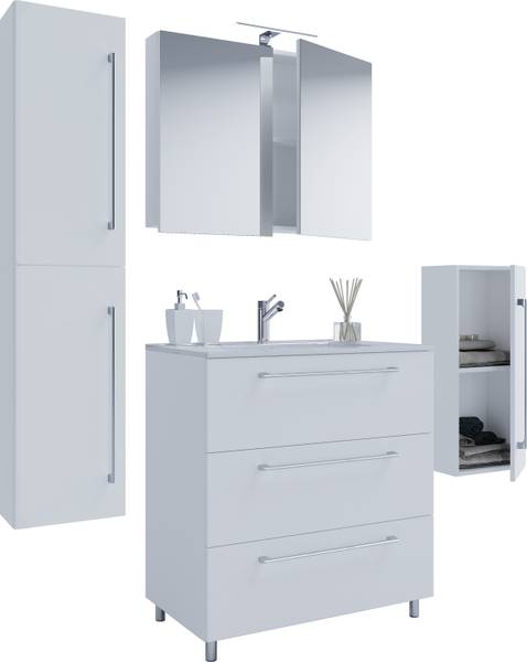 Badset Schubo 4-teilig 80 cm SPS Weiß