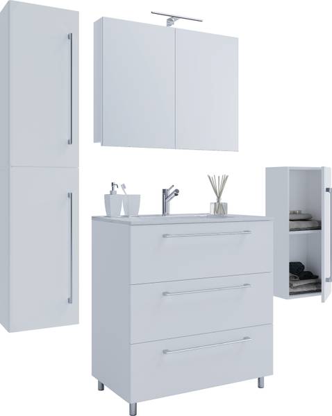 Badset Schubo 4-teilig 80 cm SPS Weiß