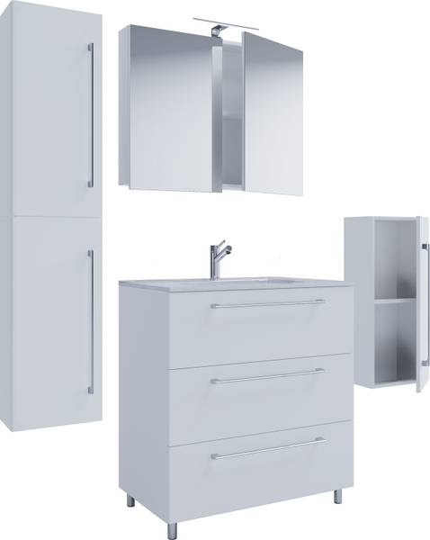 Badset Schubo 4-teilig 80 cm SPS Weiß