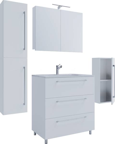 Badset Schubo 4-teilig 80 cm SPS Weiß