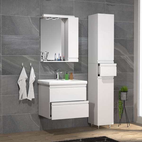 Badset Silora 3-teilig Kombi A Weiß