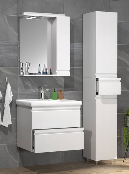 Badset Silora 3-teilig Kombi A Weiß