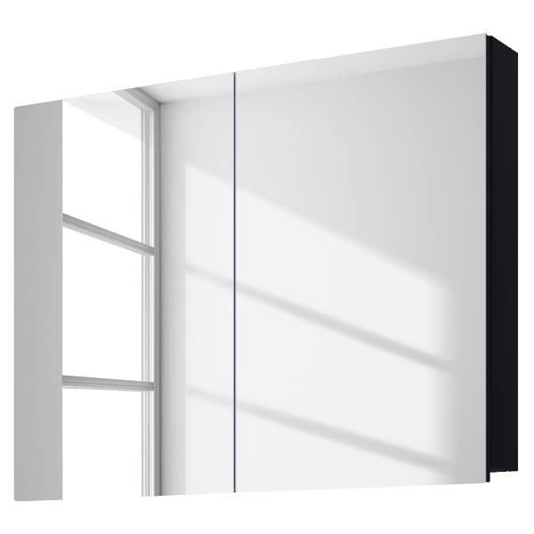 Spiegelschrank VCB 1 Schwarz - Breite: 80 cm
