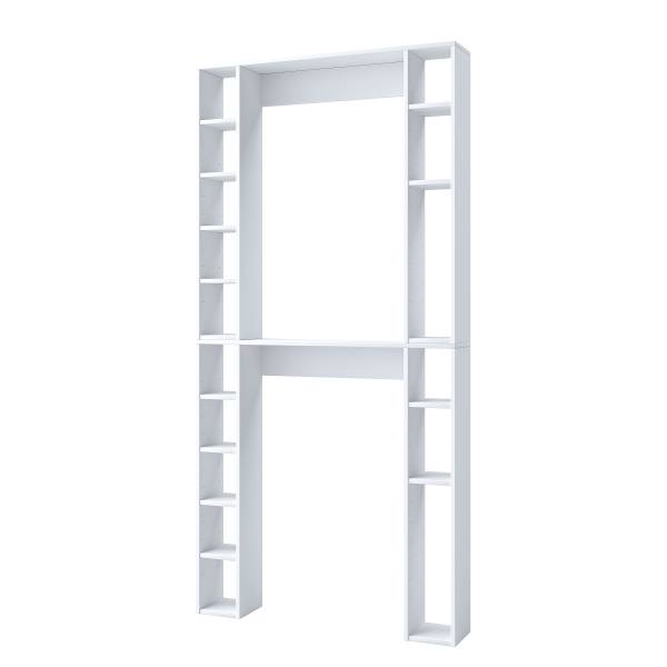Scaffale per lavatrice Tinoli bianco