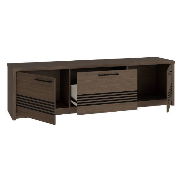 Meuble TV Visca Imitation chêne foncé