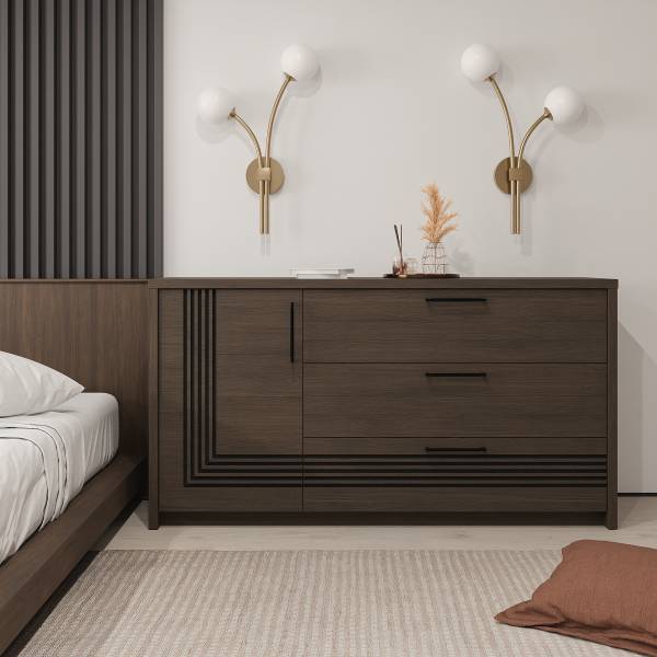 Sideboard Visca Eiche Dunkel Dekor