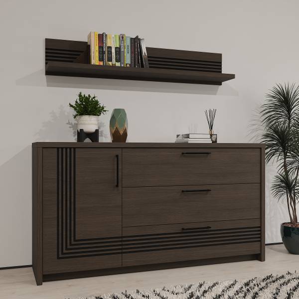 Sideboard Visca Eiche Dunkel Dekor