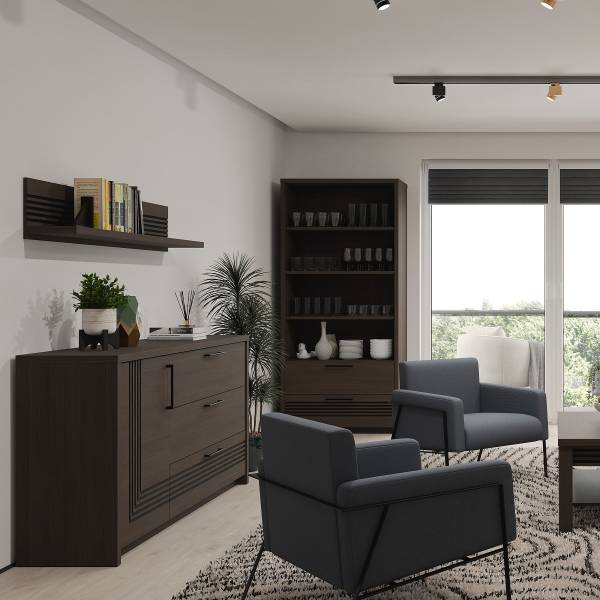 Scaffale Visca Effetto rovere