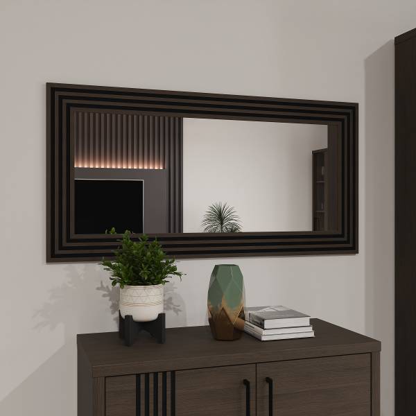 Specchio da parete Visca Effetto rovere