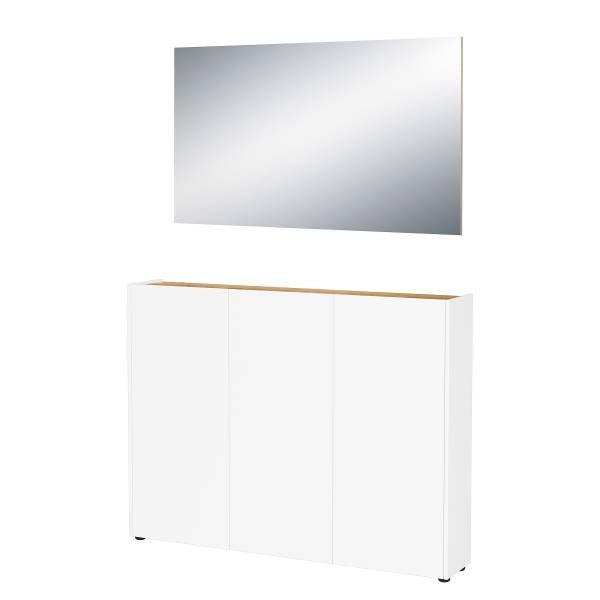 Halmeubelset Libbiano 2- delig - kast wit/Navarra eikenlook