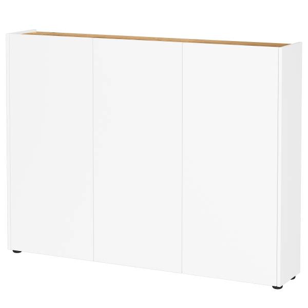 Halmeubelset Libbiano 2- delig - kast wit/Navarra eikenlook