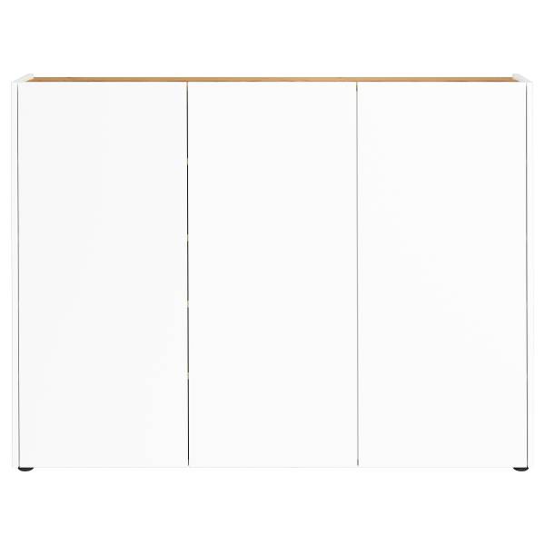 Halmeubelset Libbiano 2- delig - kast wit/Navarra eikenlook