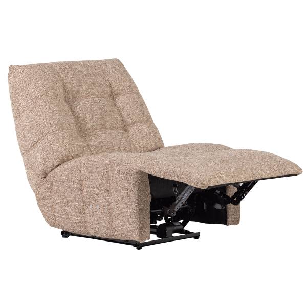Poltrona regolabile elettricamente Hein Beige - Poliestere - Ferro - 98 x 94 x 83 cm