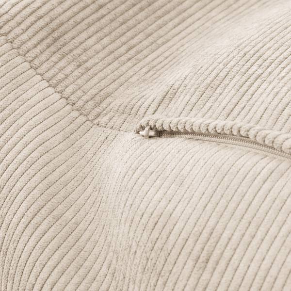 Sitzpouf ReLaX!BaG rund Cordstoff Fjella: Beige