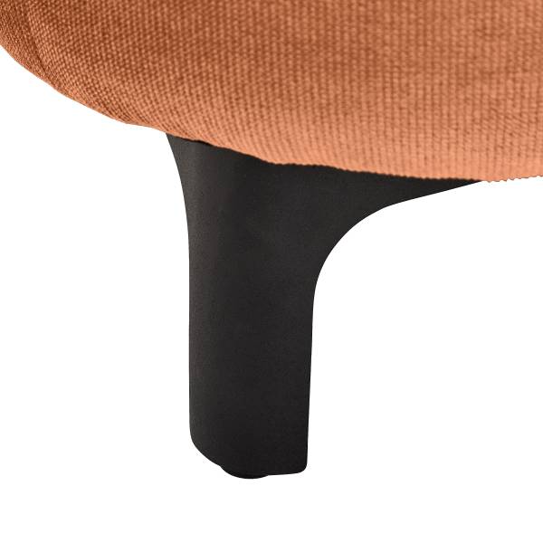 3-Sitzer Sofa Cortada Pink - Cord - Stahl - 228 x 84 x 99 cm