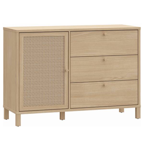 Kast Serwa beige/lichte eikenlook