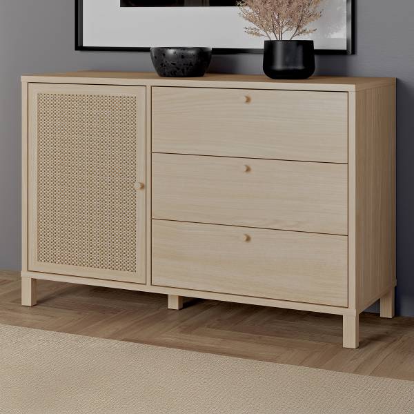 Kast Serwa beige/lichte eikenlook
