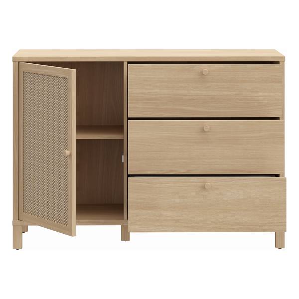 Kast Serwa beige/lichte eikenlook