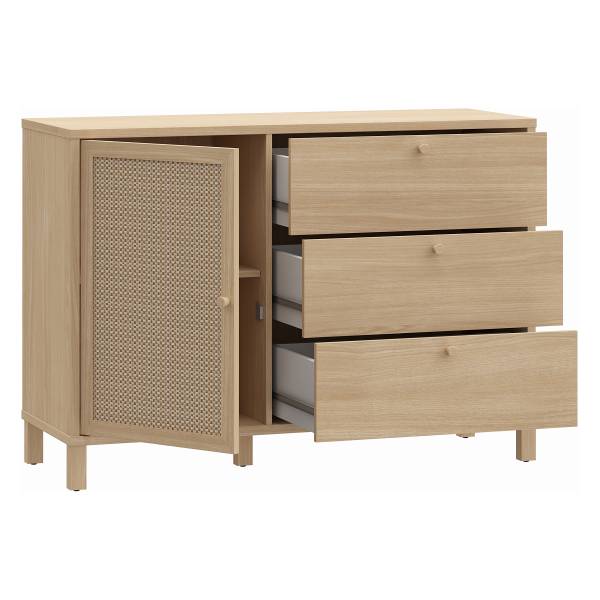 Kast Serwa beige/lichte eikenlook