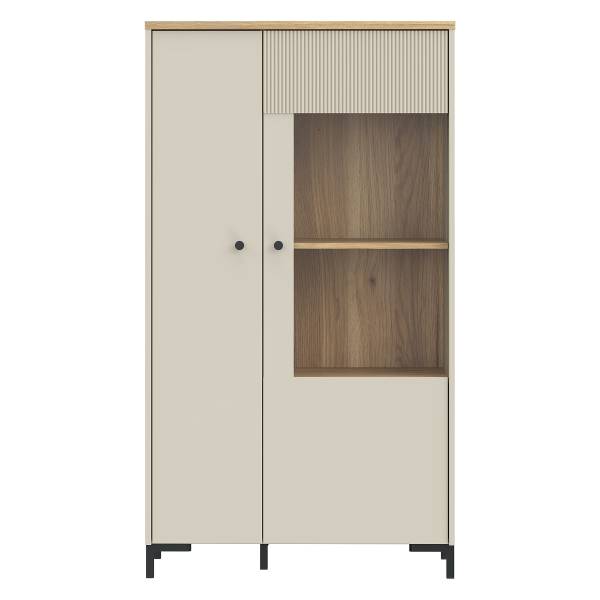 Highboard Riboo Kaschmir / Eiche Mauvella Dekor