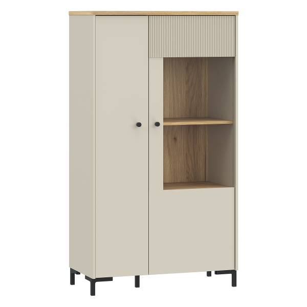 Highboard Riboo Kaschmir / Eiche Mauvella Dekor