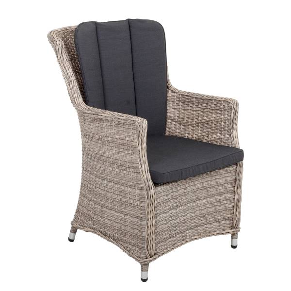 Gartensessel Dijon 2er-Set Beige - Polyester - Aluminium - 67 x 108 x 70 cm