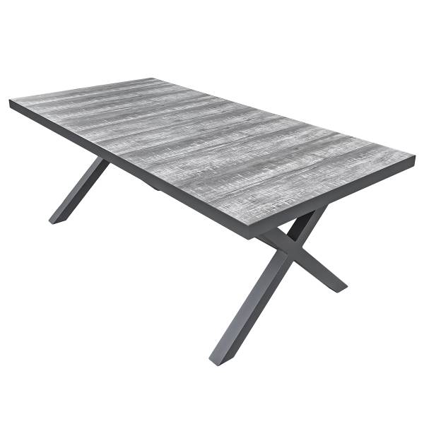 Sitzgruppe Rana Silea 5-teilig A Braun - Grau - Polyester - Aluminium - Polyester PVC - 200 x 90 x 200 cm