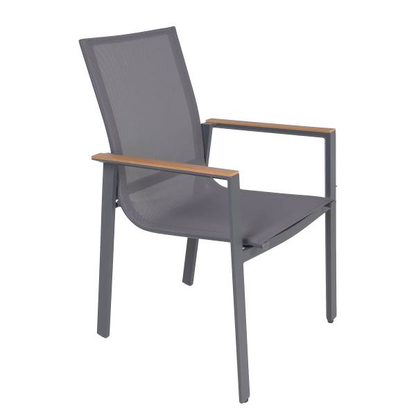 Sitzgruppe Rana Silea 5-teilig A Braun - Grau - Polyester - Aluminium - Polyester PVC - 200 x 90 x 200 cm