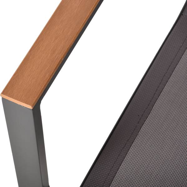Sitzgruppe Rana Silea 5-teilig A Braun - Grau - Polyester - Aluminium - Polyester PVC - 200 x 90 x 200 cm