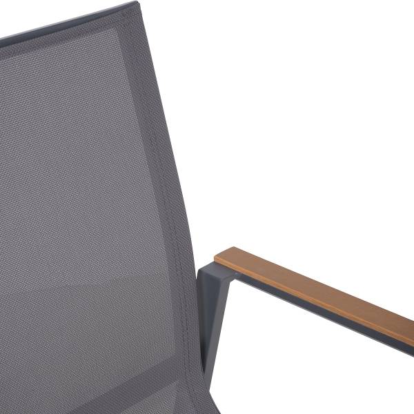 Sitzgruppe Rana Silea 5-teilig A Braun - Grau - Polyester - Aluminium - Polyester PVC - 200 x 90 x 200 cm
