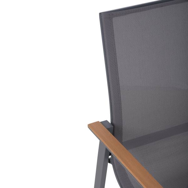Sitzgruppe Rana Silea 5-teilig A Braun - Grau - Polyester - Aluminium - Polyester PVC - 200 x 90 x 200 cm