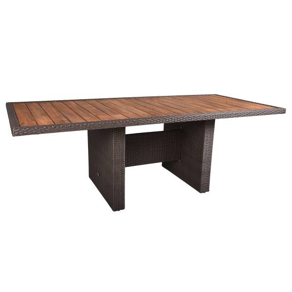 Sitzgruppe Braga 9-teilig Braun - Polyester - Akazie - Aluminium - 200 x 109 x 280 cm