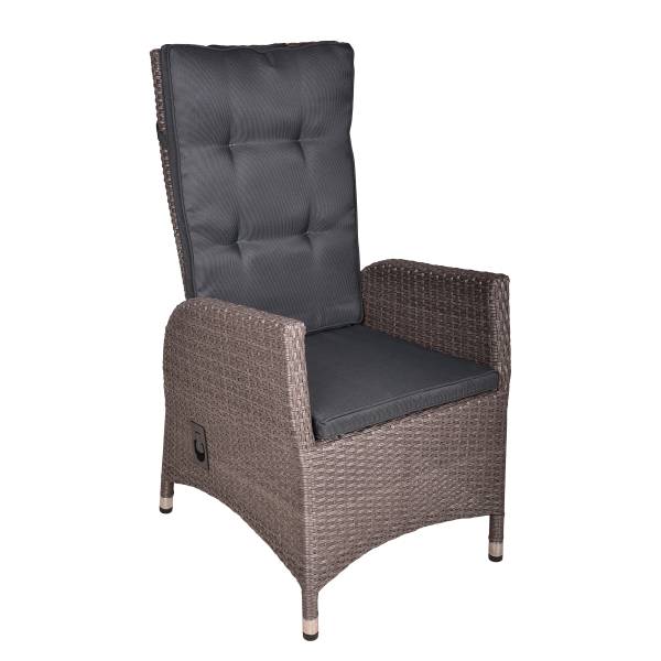 Sitzgruppe Braga 9-teilig Braun - Polyester - Akazie - Aluminium - 200 x 109 x 280 cm