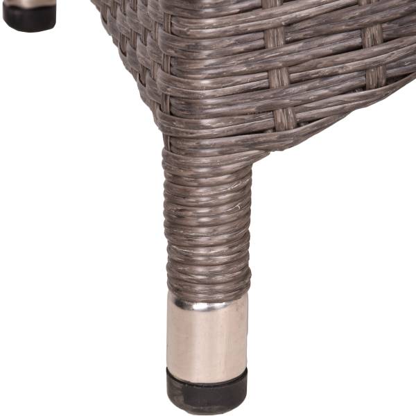 Sitzgruppe Braga 9-teilig Braun - Polyester - Akazie - Aluminium - 200 x 109 x 280 cm