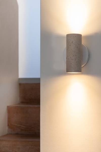 Applique murale Tivoli fer / marbre - Blanc
