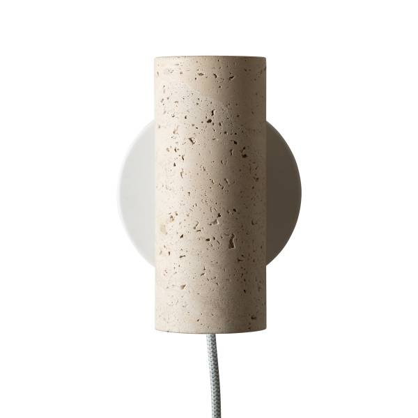 Applique murale Tivoli fer / marbre - Blanc