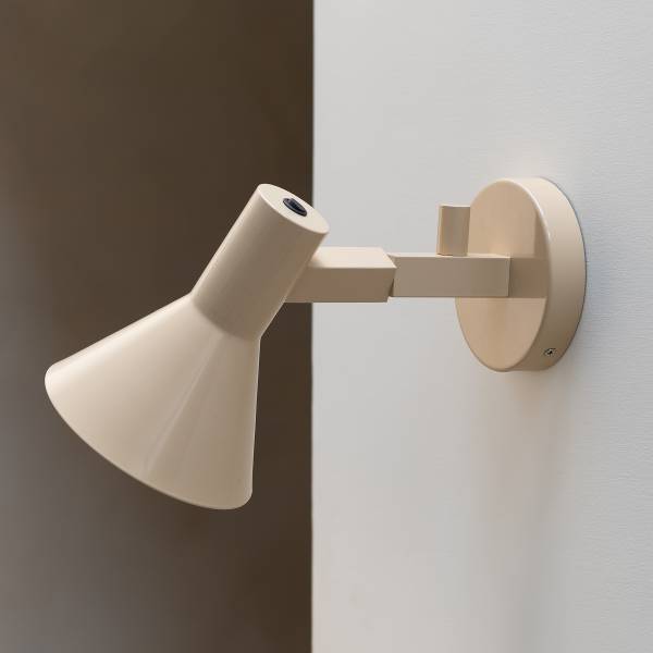 Wandleuchte Stavanger Eisen - Beige