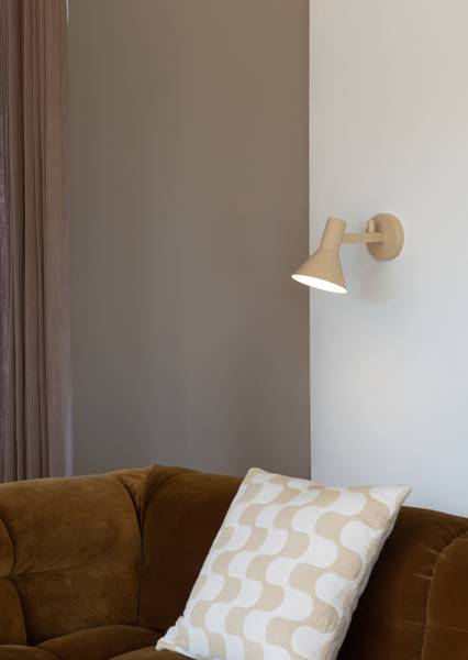 Wandleuchte Stavanger Eisen - Beige