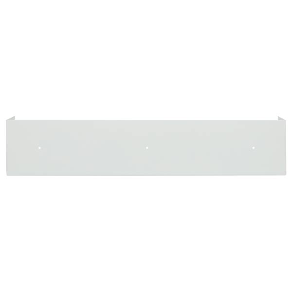Étagère murale Beikou Type A 2 pièces Placage en bois véritable - sapin - Blanc