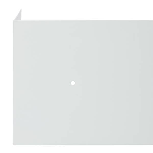 Étagère murale Beikou Type A 2 pièces Placage en bois véritable - sapin - Blanc