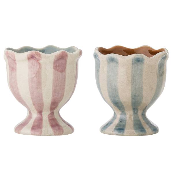 Eierbecher-Set Willa 2-teilig Steingut - Rose