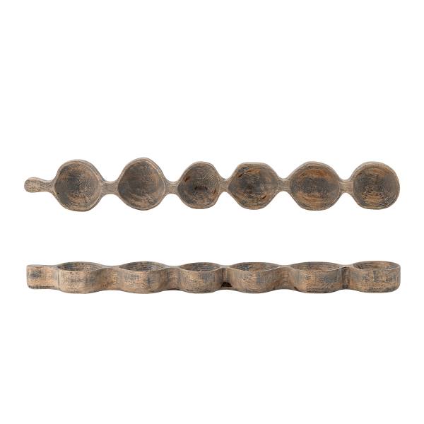 Serviertablett Marcelle Mango massiv - Grau