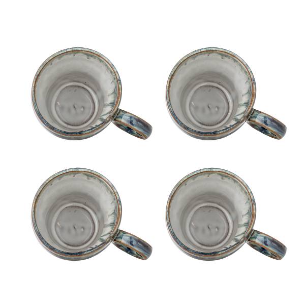 Tassen-Set Nigel 4-teilig Steingut - Blau