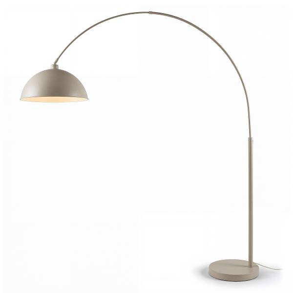 Bogenleuchte ELARA Eisen - 1-flammig - Beige