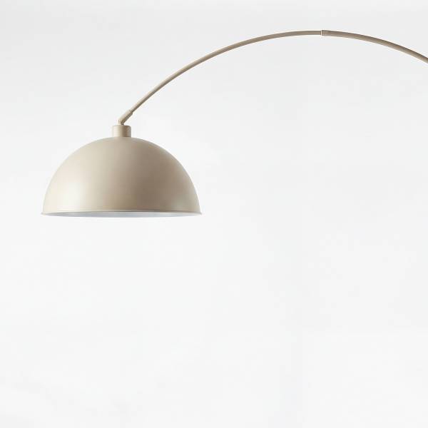 Bogenleuchte ELARA Eisen - 1-flammig - Beige